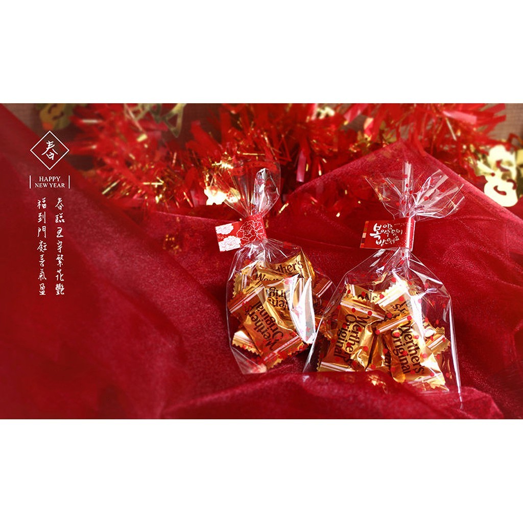 OPP平口糖果袋-紅圓點 100入/包 9*15cm【4-160915-14】