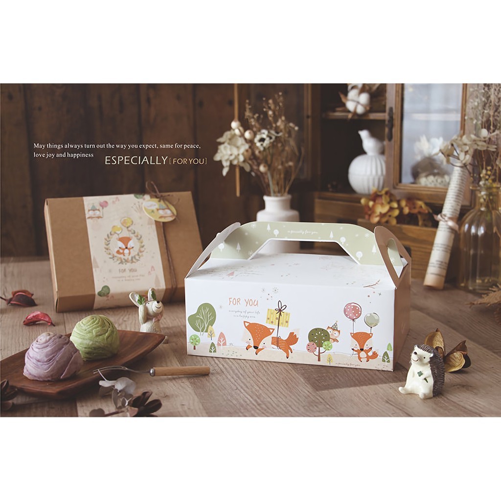 手提餐盒/食品盒-小森日和 10入/包 21*8*15cm【3-2914305】