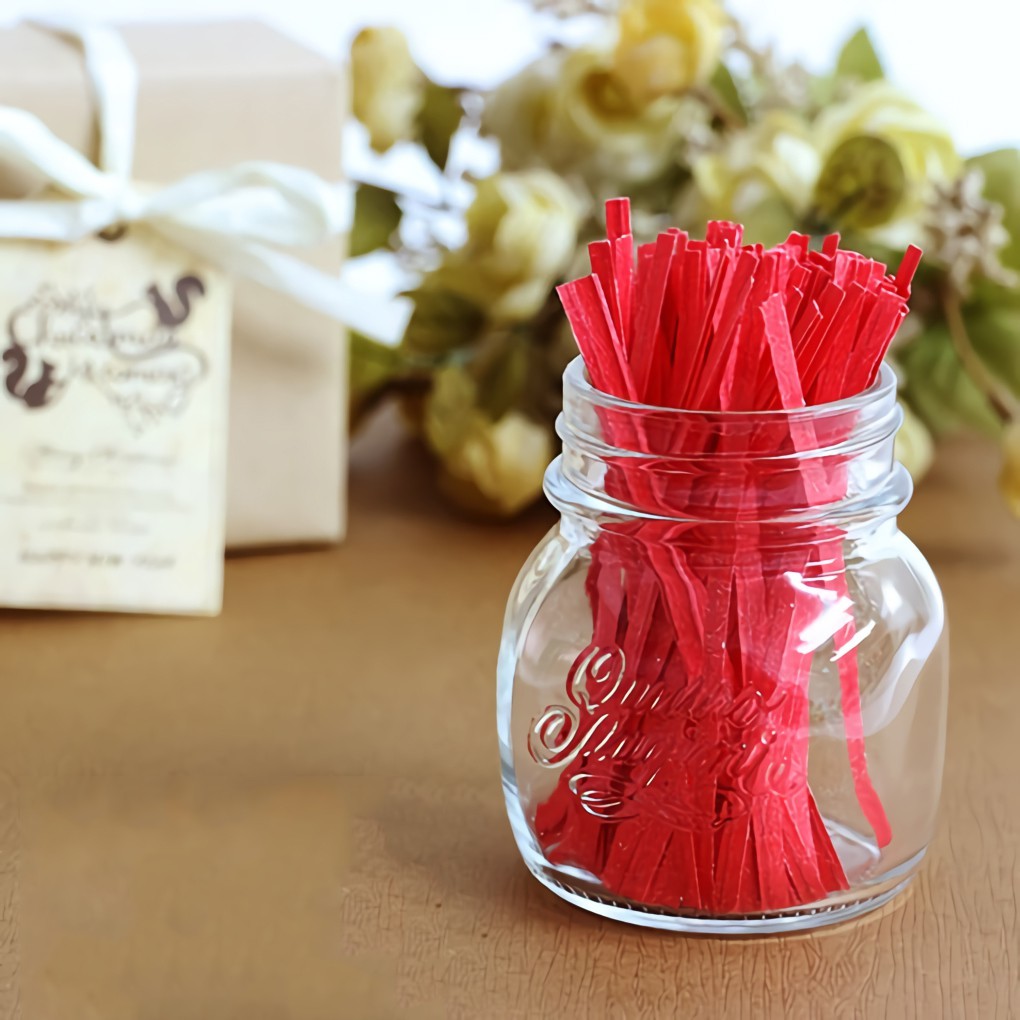 紙魔帶-牛皮 (紅) 1000入/包 10cm【6-20202】