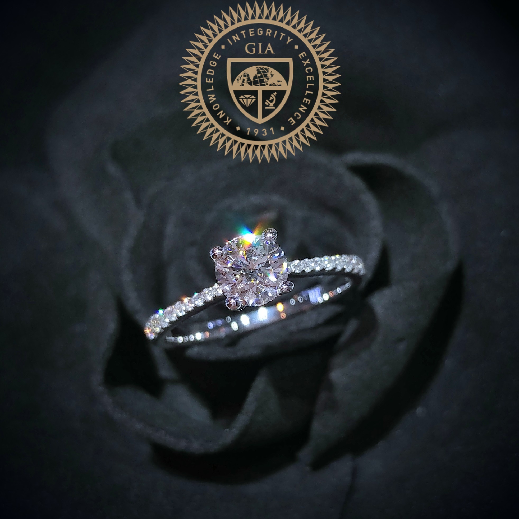 18K White Gold 0.67ct Diamond Ring