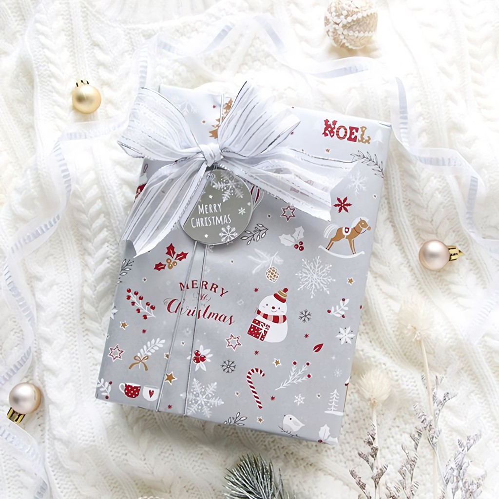 禮物吊卡-雪花 (銀) 30枚/包 4.4*4.4cm【6-743040】