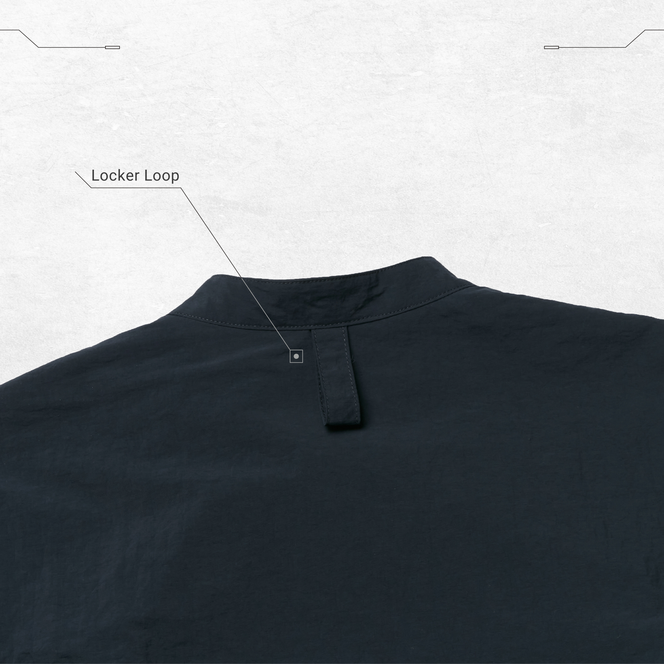 TS-03” 2-way Functional Shirt - Navy