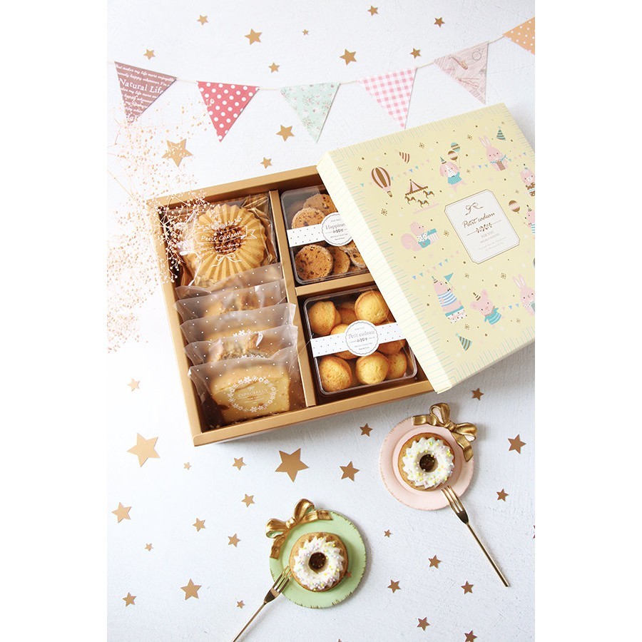 八吋 禮盒 內襯 (T字隔板) 金 10入 21.8x10.6x6.7【3-990502-4】