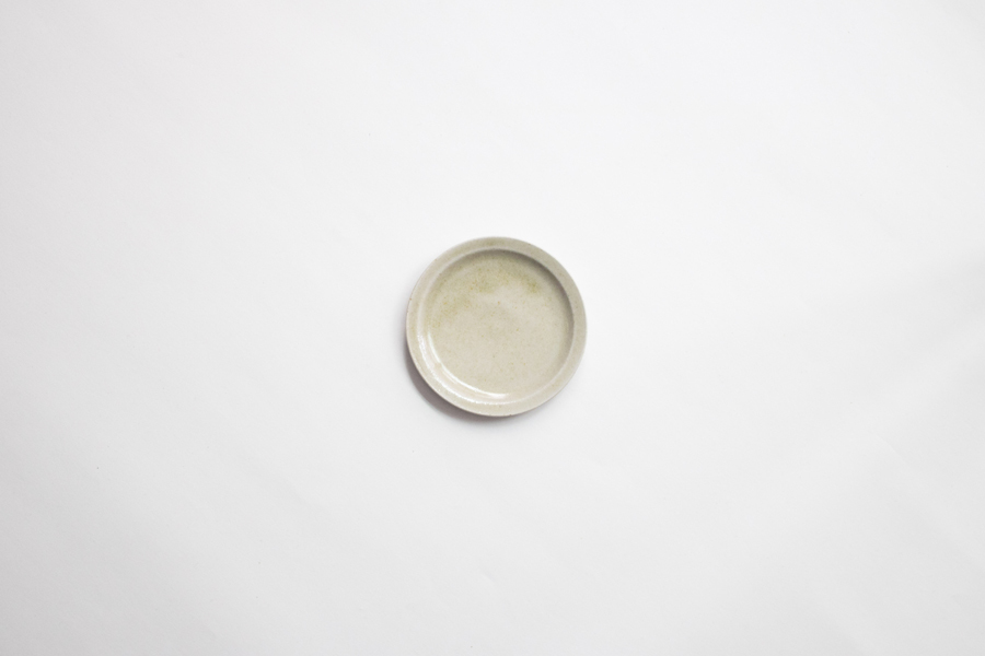 青人窯-豆皿    魚沼綠灰釉 (薄綠)