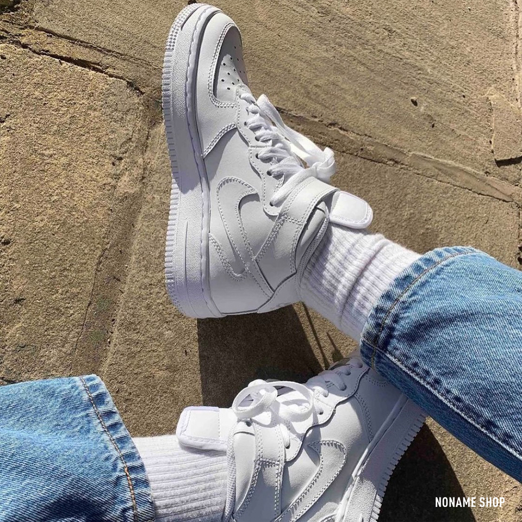 NIKE Air Force 1 AF1 全白 高筒 白Force 原版 (男/女款)