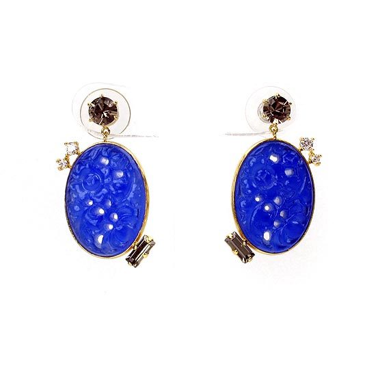 夜藍森林耳環(金) 102E-002