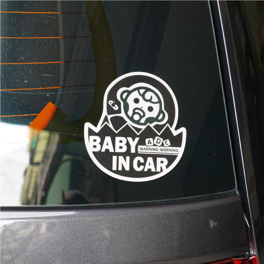 3M工程級反光貼紙 汽車專屬【BABY IN CAR】汽車貼紙 防水抗UV 車身貼紙