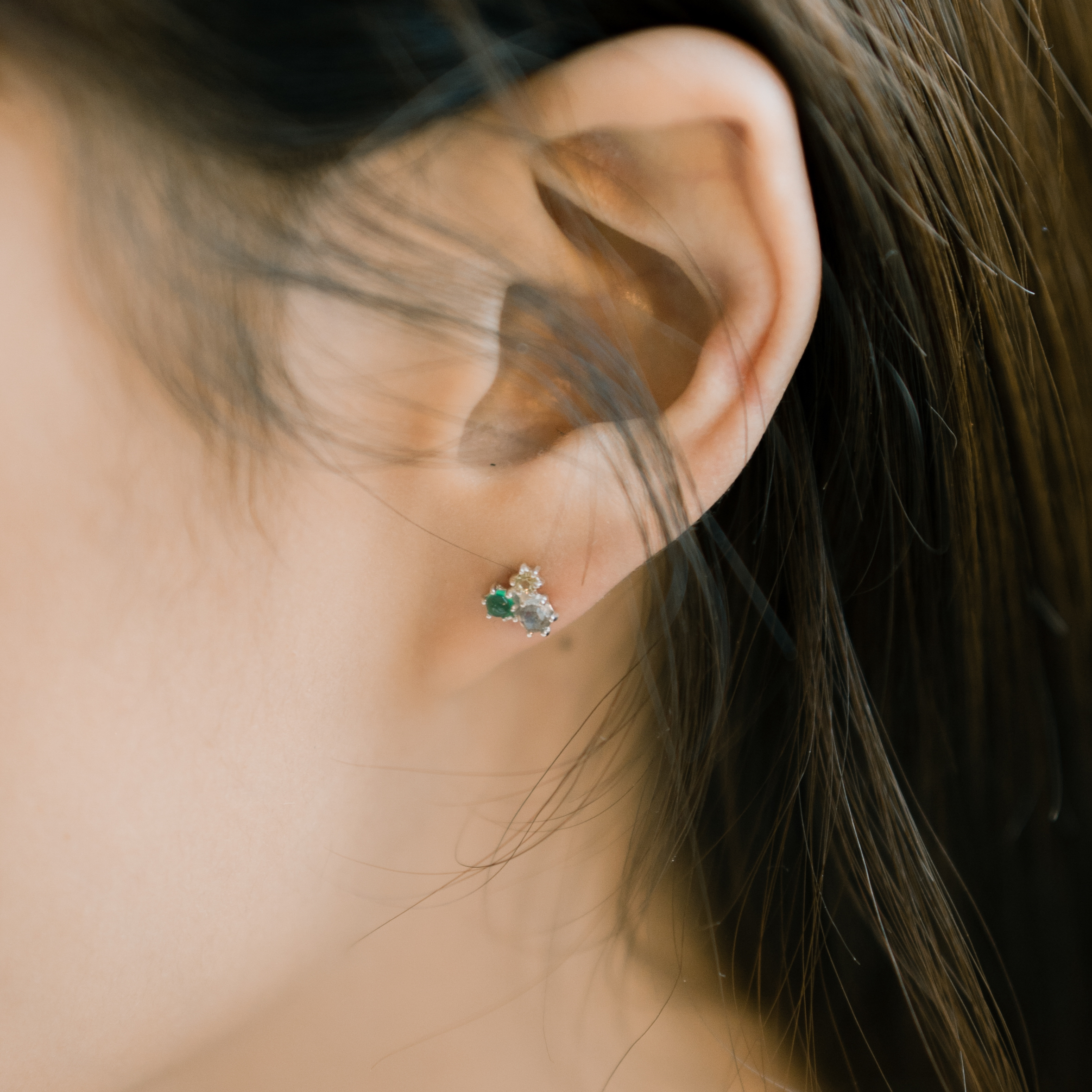 Blossom Green轉珠耳環