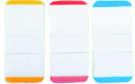 3色膠質post it 16678