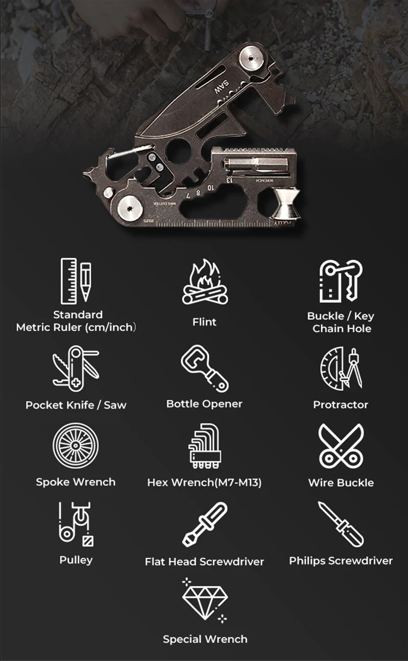 FLEX TOOL 30-In-1 EDC 多功能輕量化戶外工具
