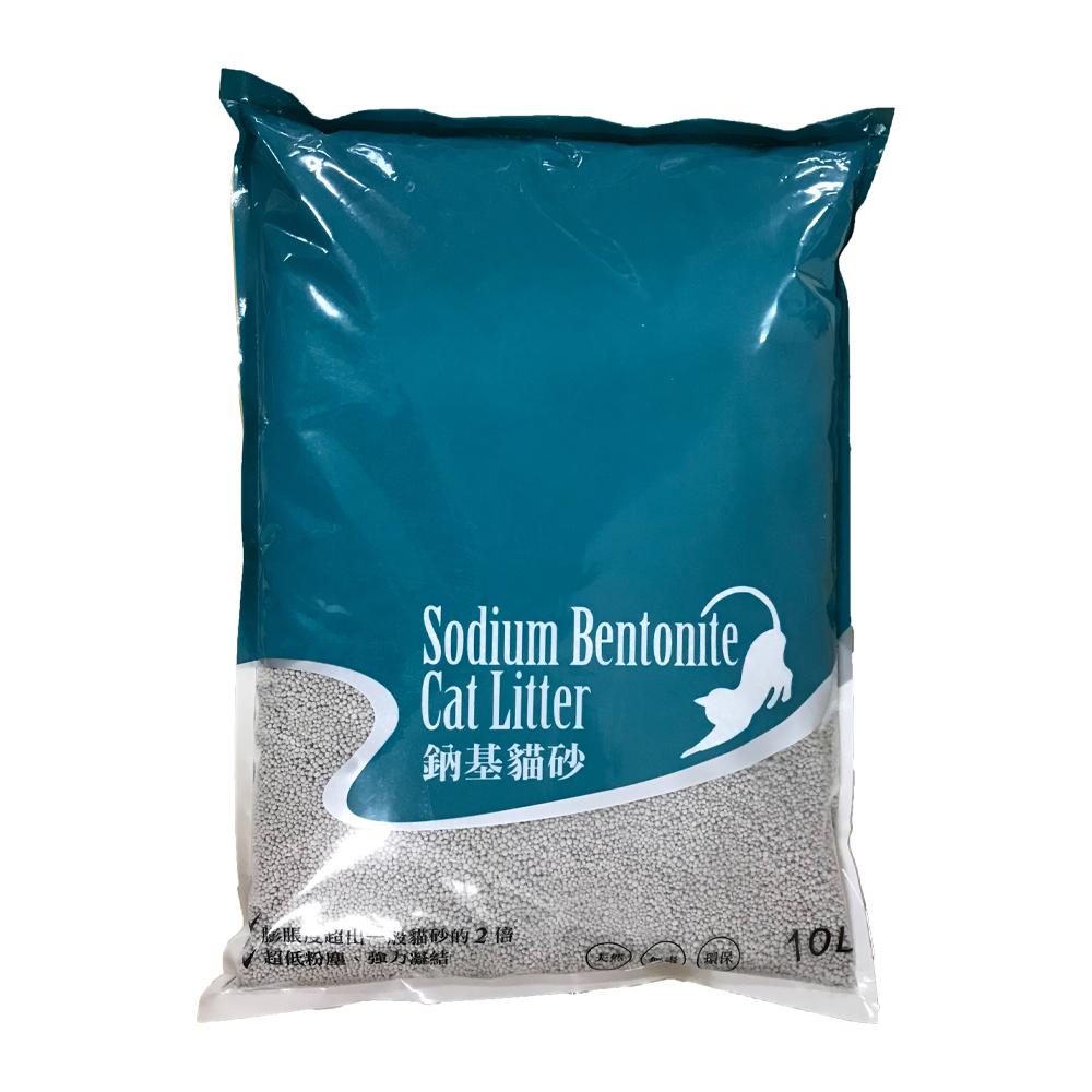 【三包組】鈉基貓砂(大球砂)-綠 10L