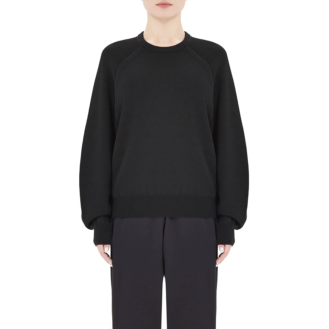 【 Y-3 W CL KNT SWT 針織衛衣 - 黑 】