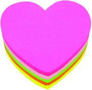 5色心型報事貼 5036