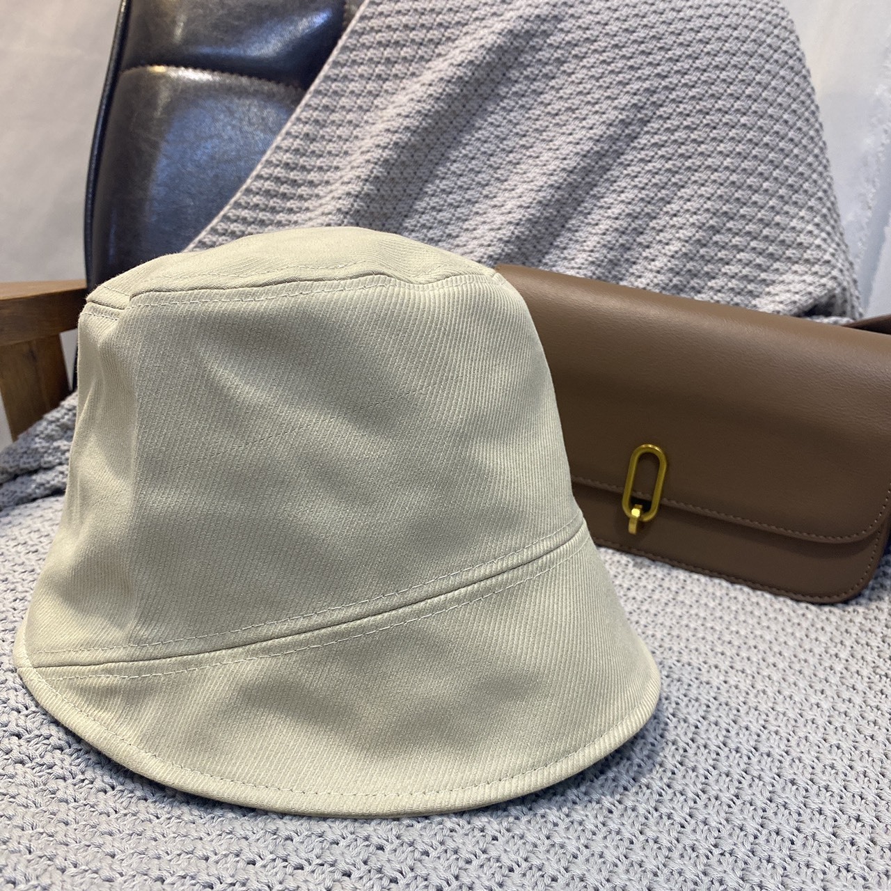 斜車線漁夫帽/四色