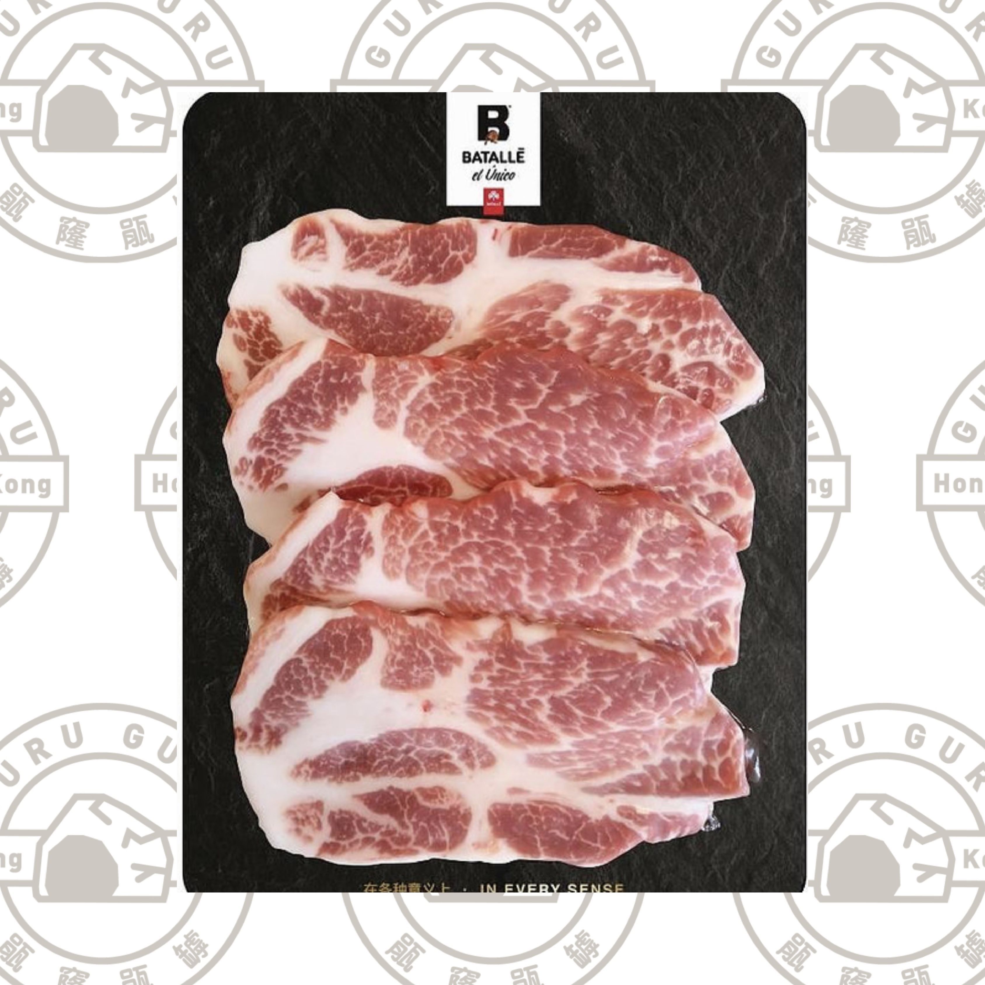 西班牙Batalle杜洛克頂級黑毛豬梅肉扒350g-550g 4塊(黑卡)