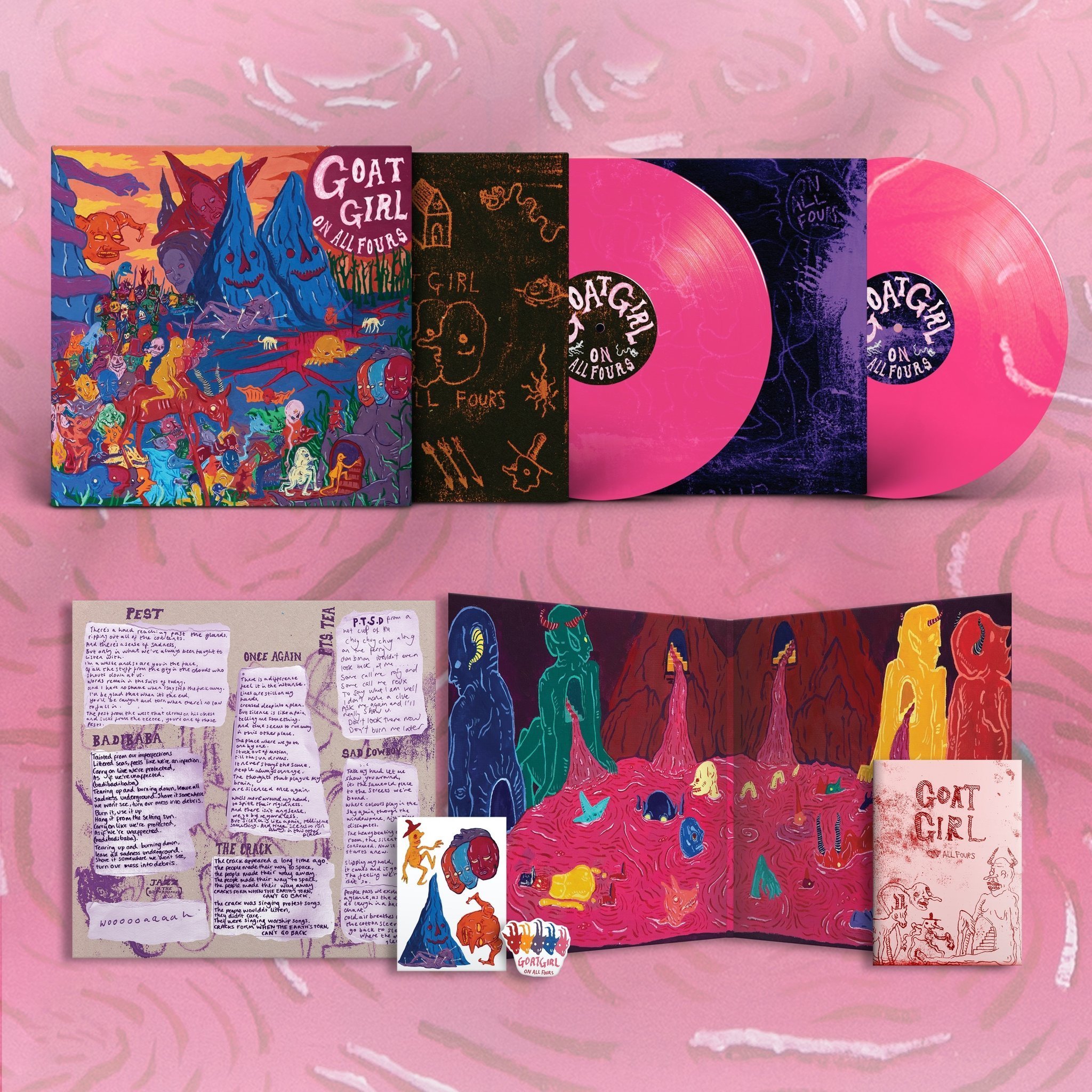 Goat Girl《On All Fours》（粉紅膠2LP）