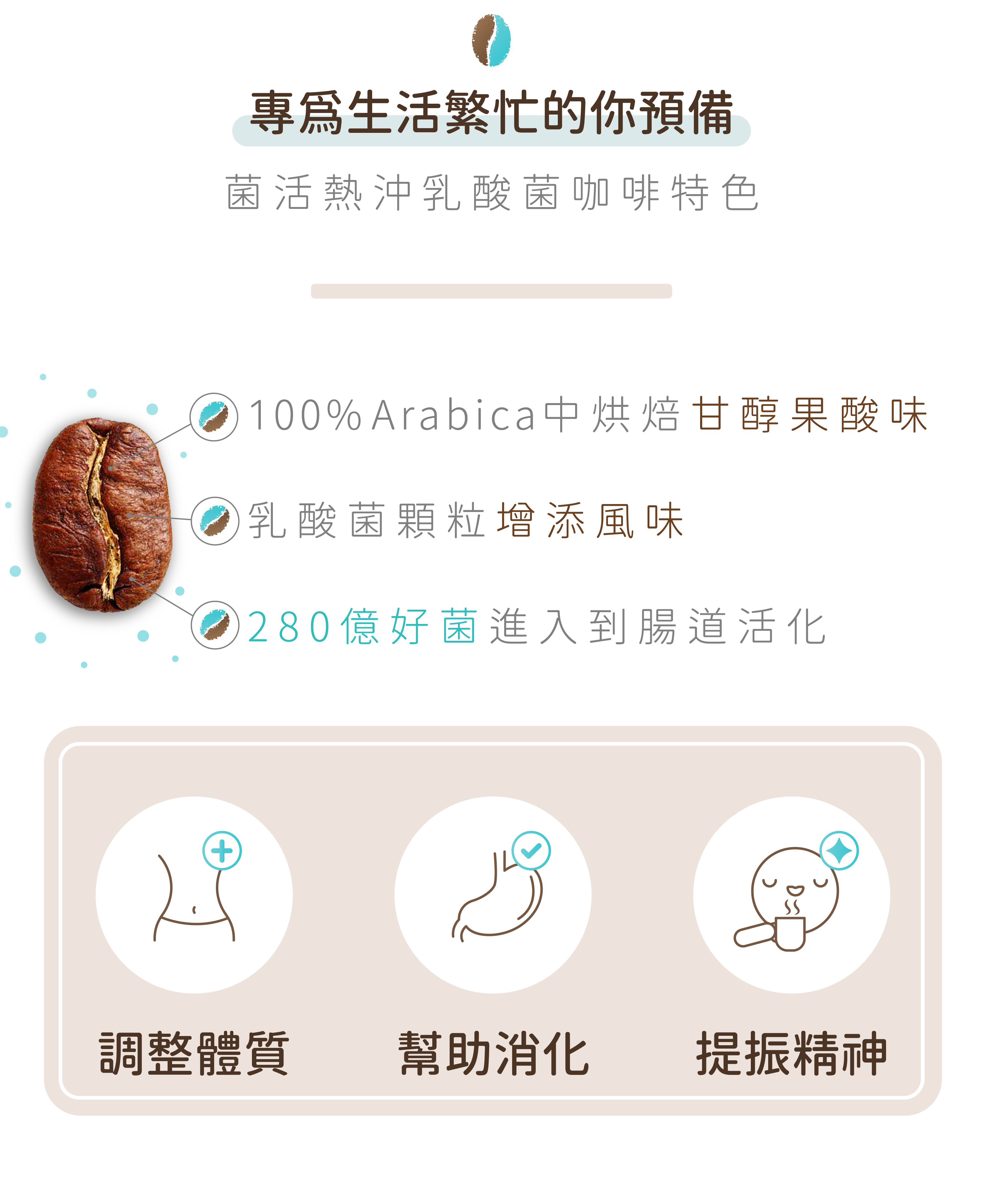 菌活乳酸菌咖啡特色
