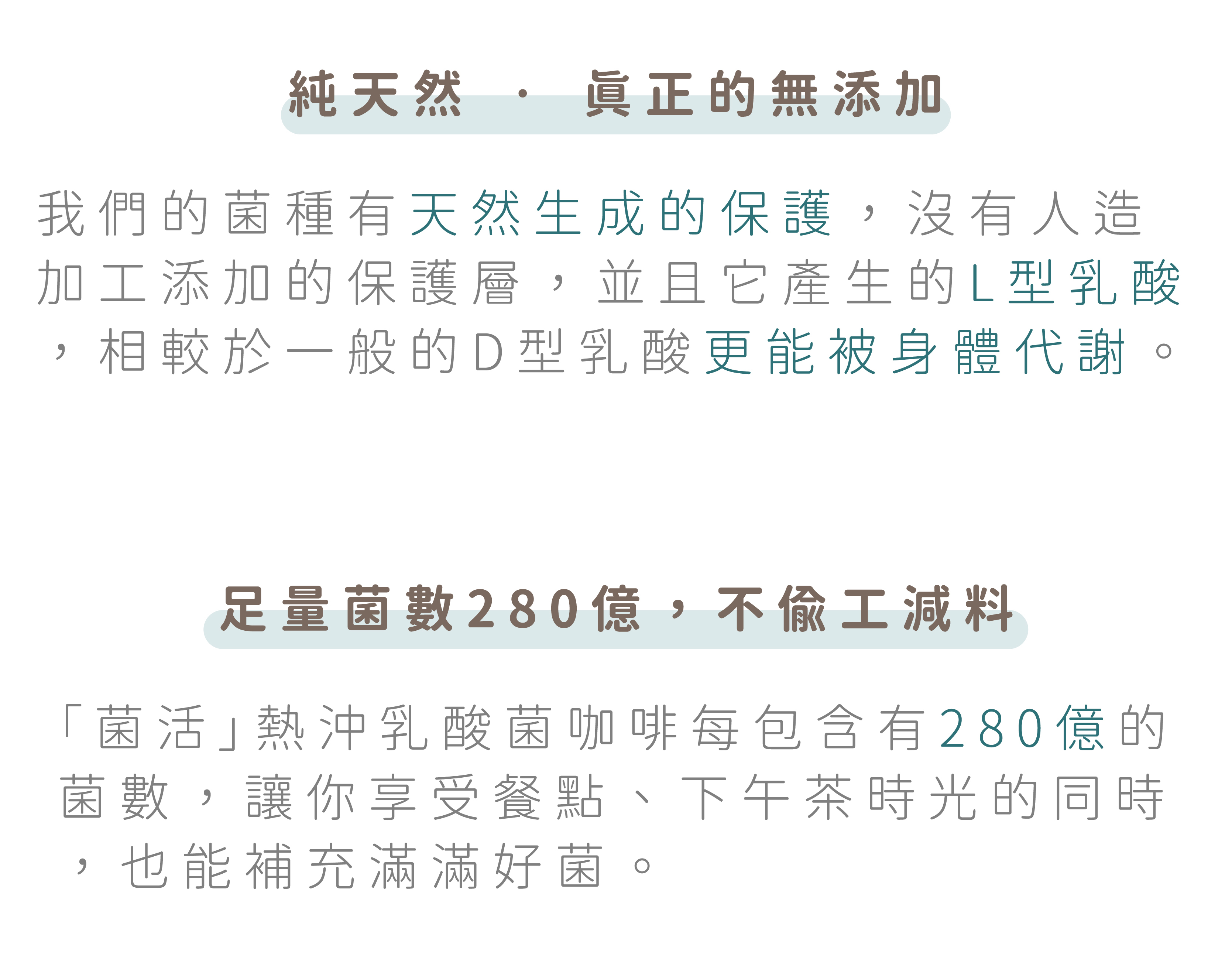 菌活熱沖乳酸菌咖啡足量的成分