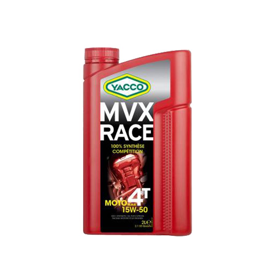 YACCO - 四衝程電單車全合成機油 MVX RACE 4T SAE 15W50, 2L