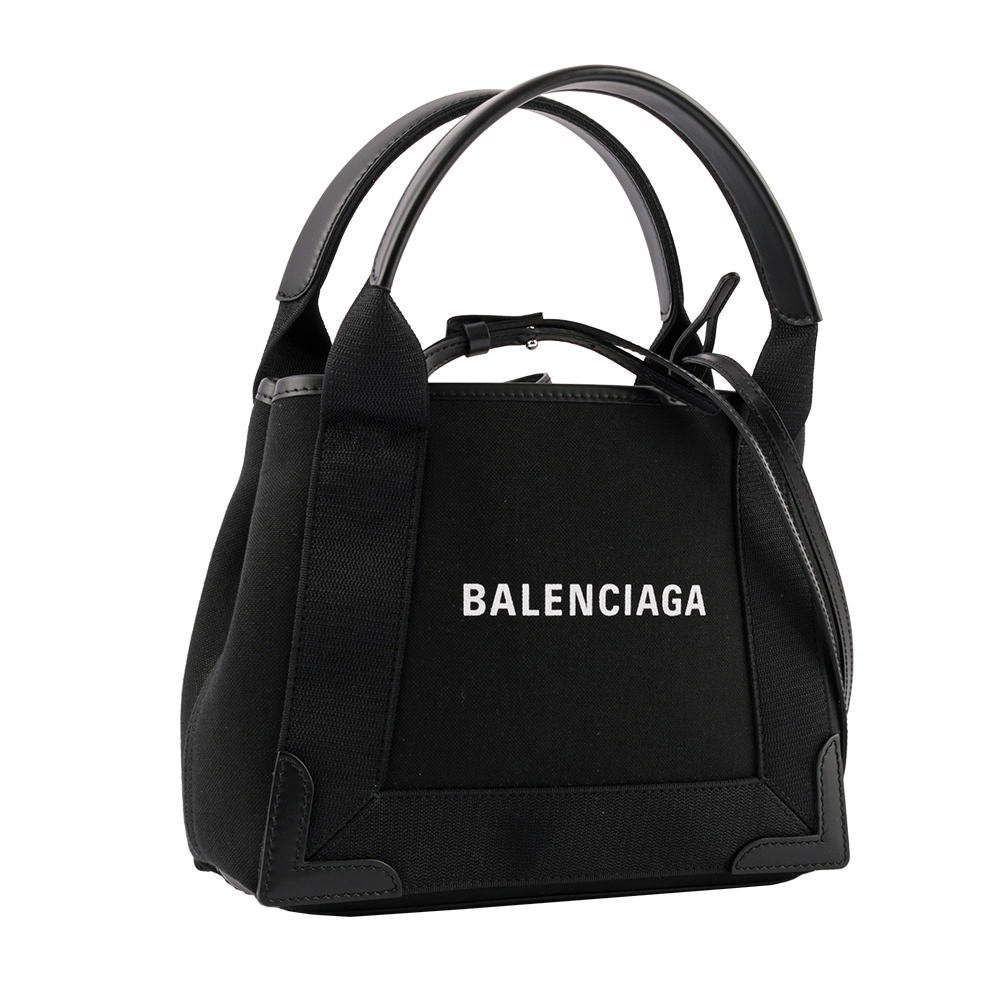 【BALENCIAGA】Navy Cabas XS 牛皮二用/子母包