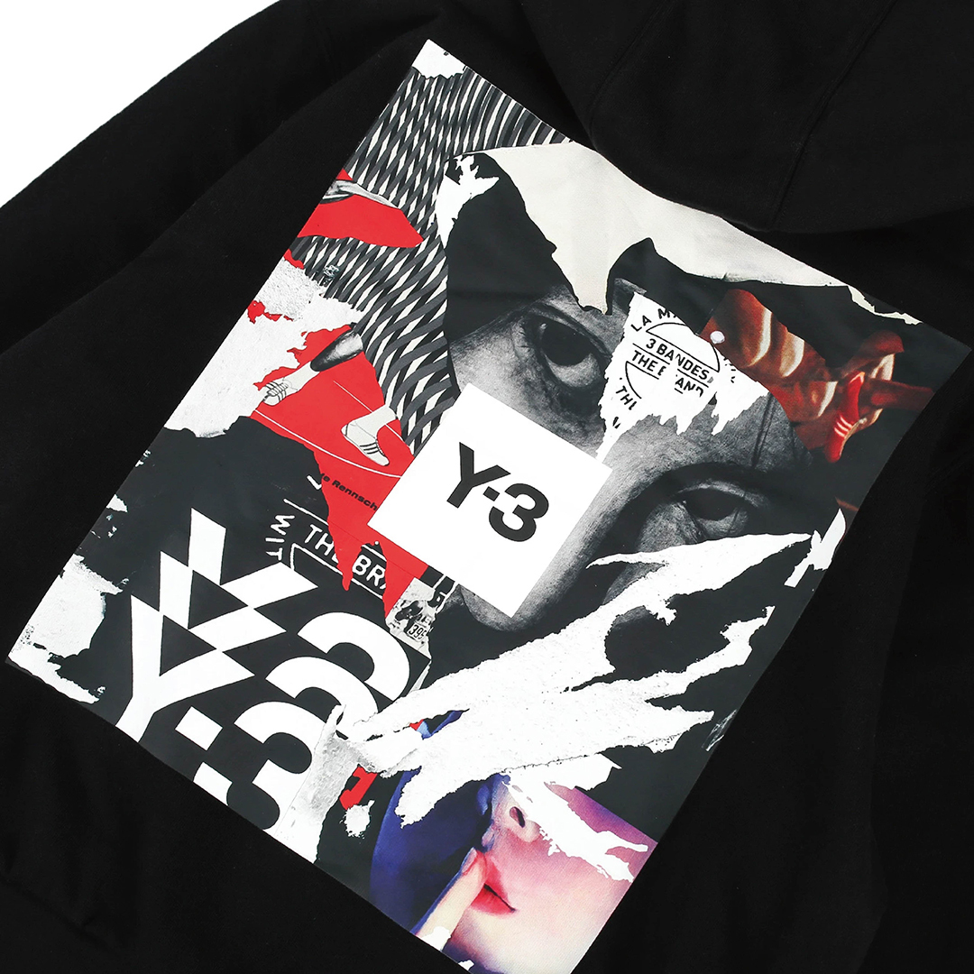 【 Y-3 W CH1 GFX HDY 內田雀聯名款帽TEE - 黑 】