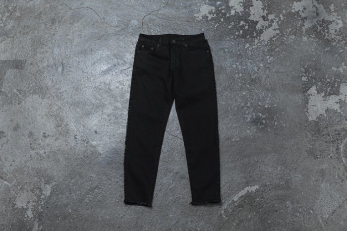 【車庫服飾】FASHION KILLA SYSTEM 20S/S CRUSH WASHED PANTS 鬚邊微窄管九分褲