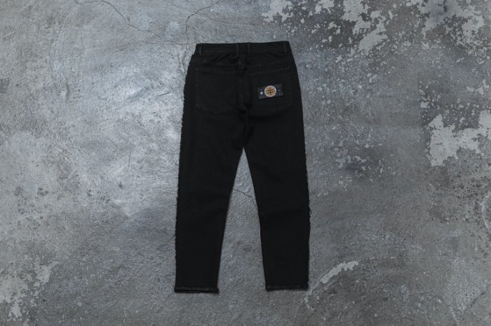 【車庫服飾】FASHION KILLA SYSTEM 20S/S CRUSH WASHED PANTS 鬚邊微窄管九分褲