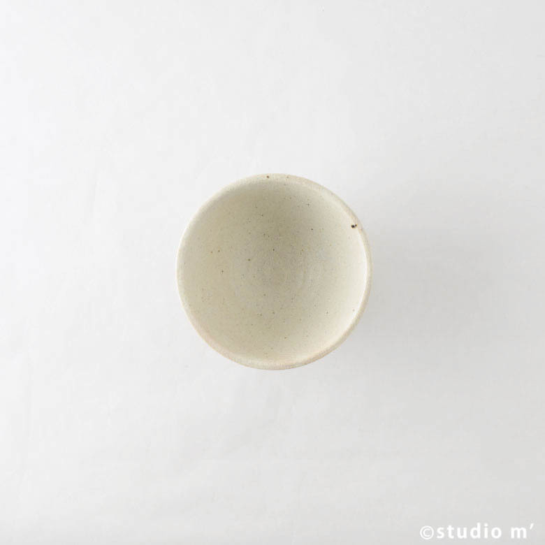 STUDIO M'-mizutama水玉飯碗 大/白