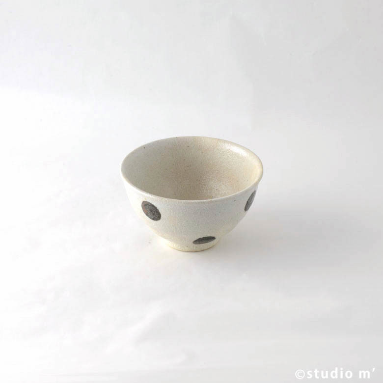 STUDIO M'-mizutama水玉飯碗 大/白