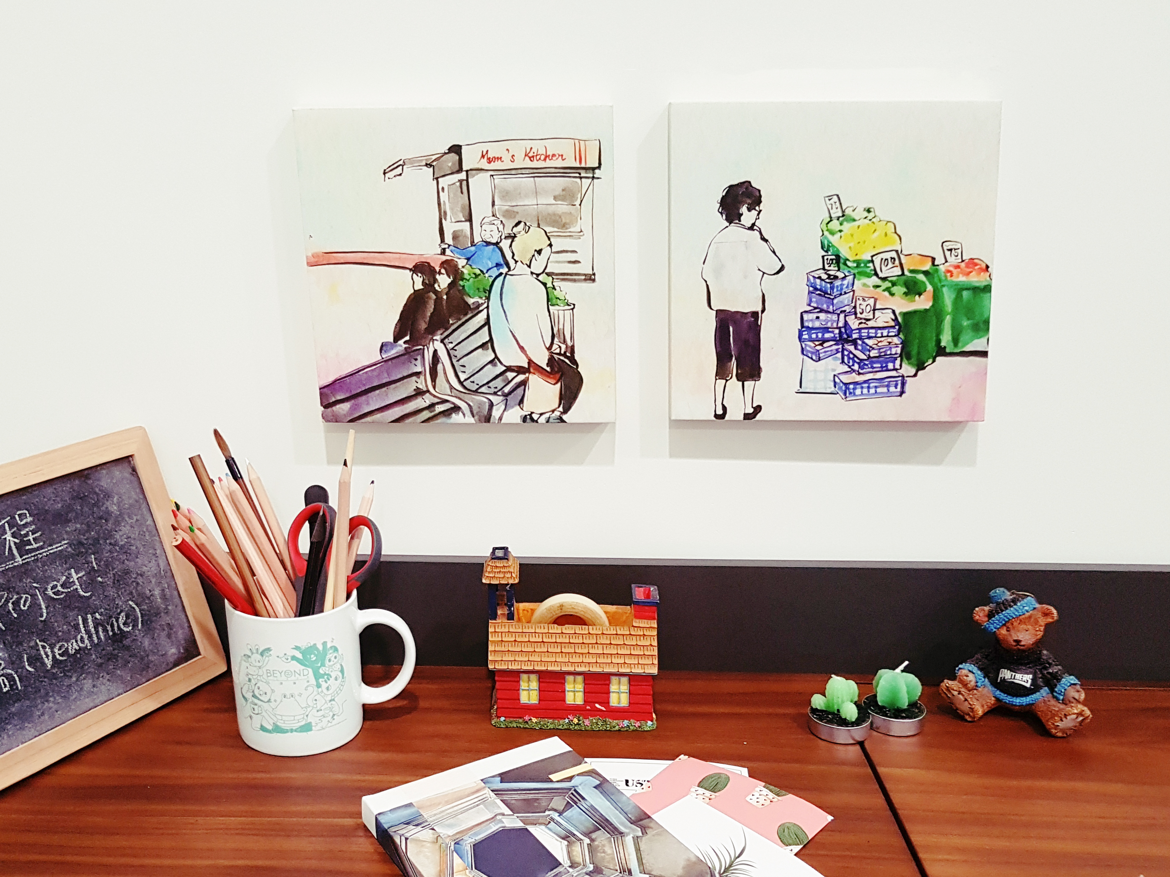 無框畫 -  街道一隅