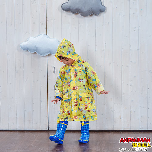 麵包超人 花色雨衣 - 粉(90cm)