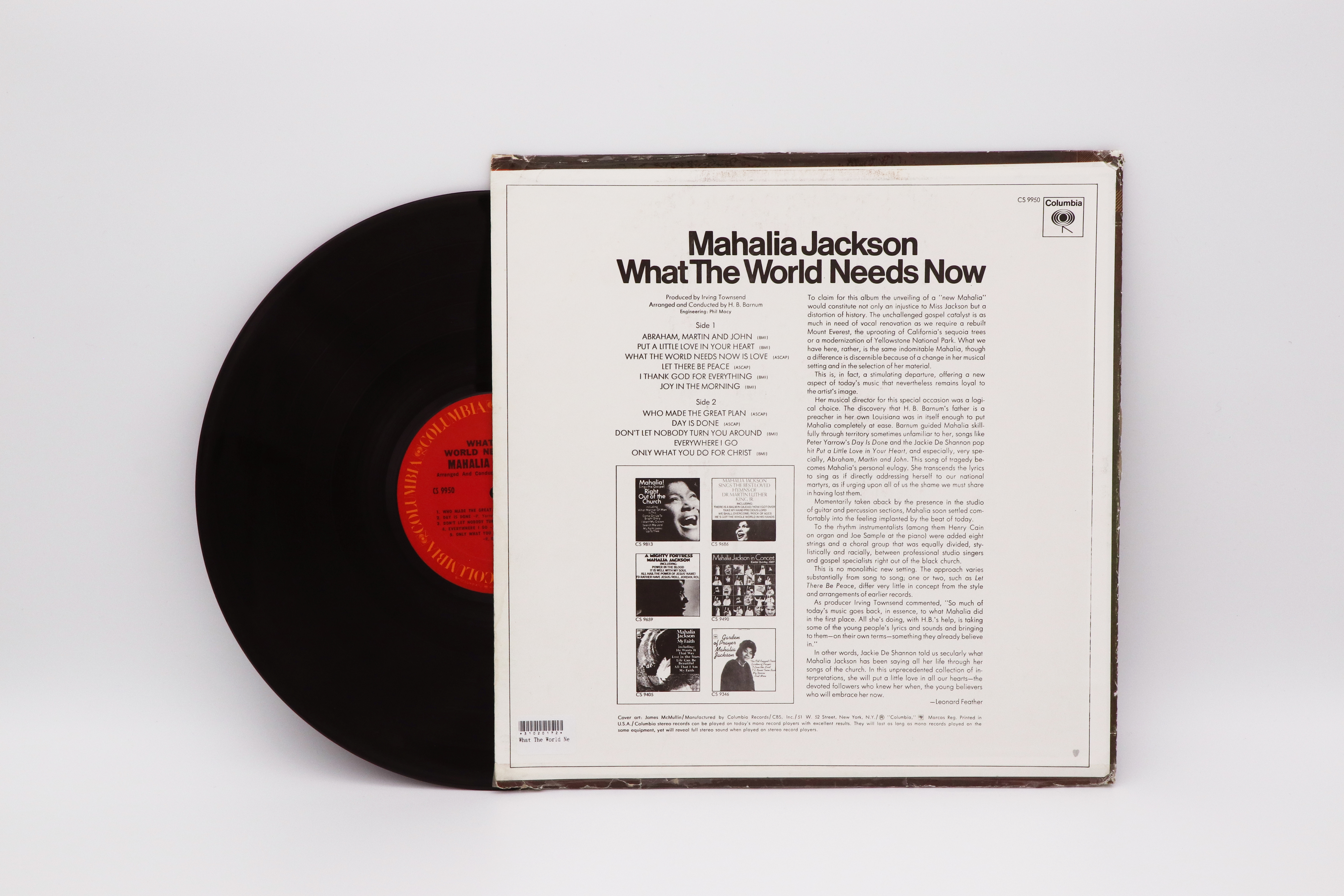 U006  Mahalia Jackson《What The World Needs Now》