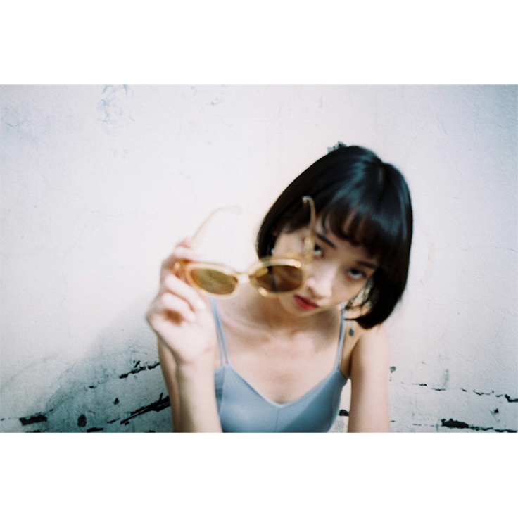 Square sunglasses - yellow