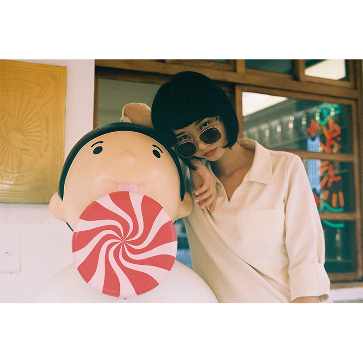 Square sunglasses - pink