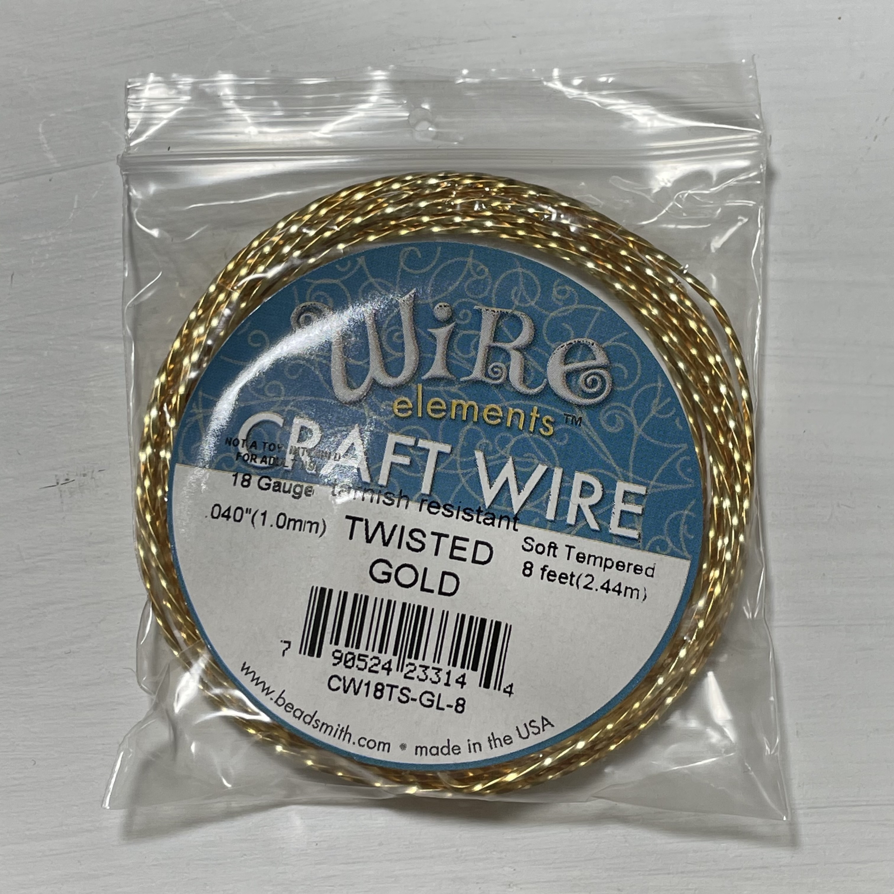 CW18TS-GL-8/手作配件/craftwire/水晶手作工房,銅線/手工線/繞線飾品/BEADSMITH/