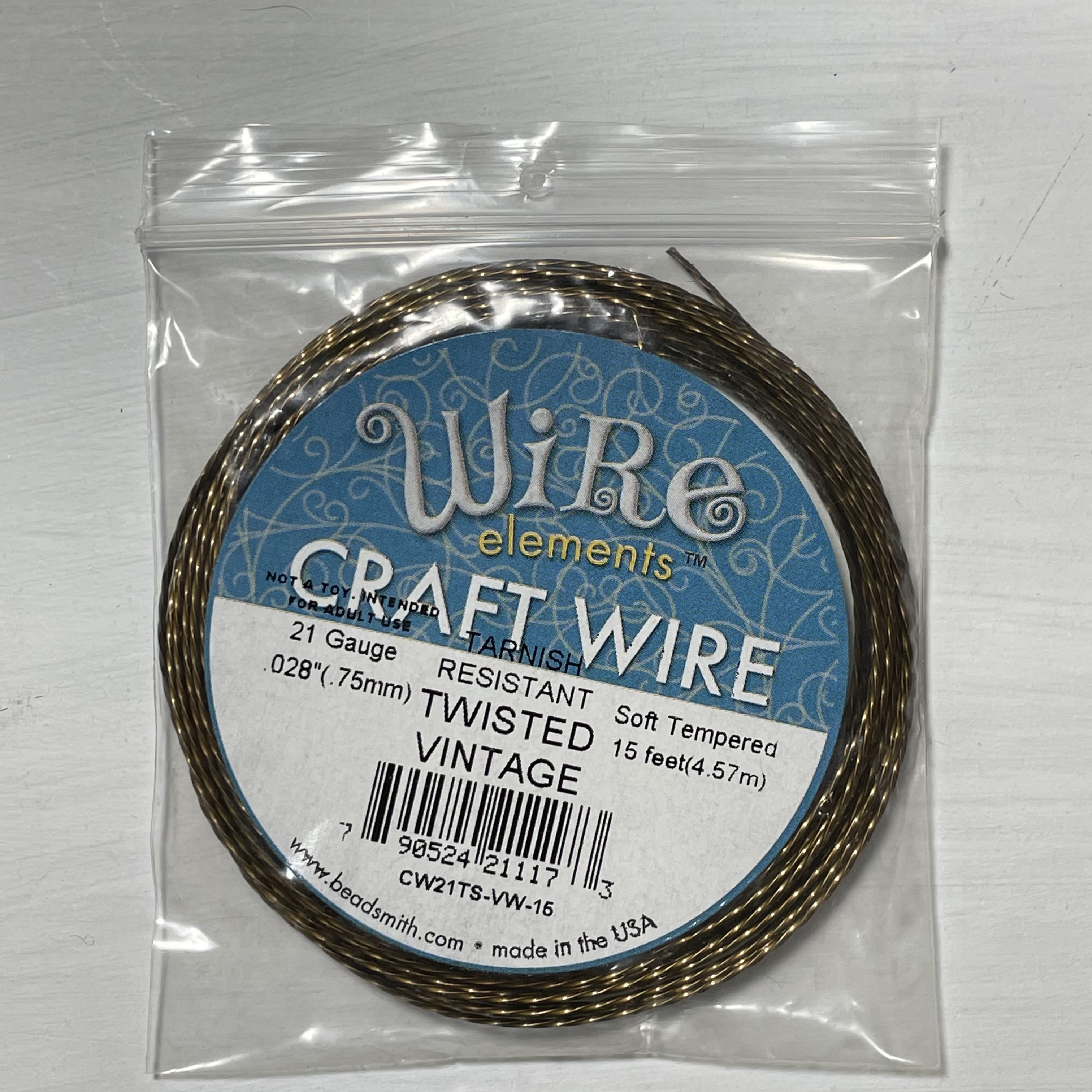 CW21TS-VW-15/手作配件/craftwire/水晶工房/銅線/手工線/繞線飾品/BEADSMITH