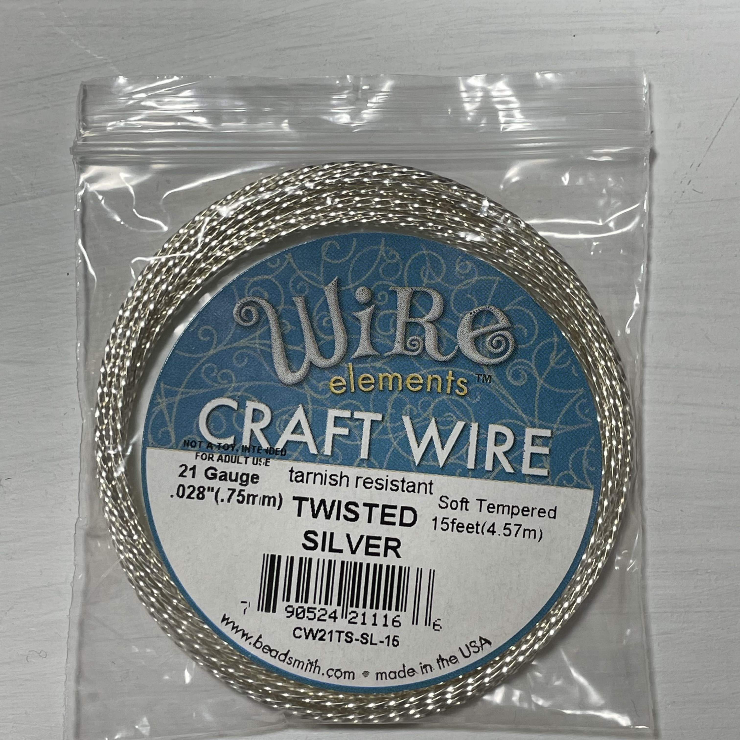 CW21TS-SL-15/手作配件/craftwire/水晶工房/銅線/手工線/繞線飾品/BEADSMITH