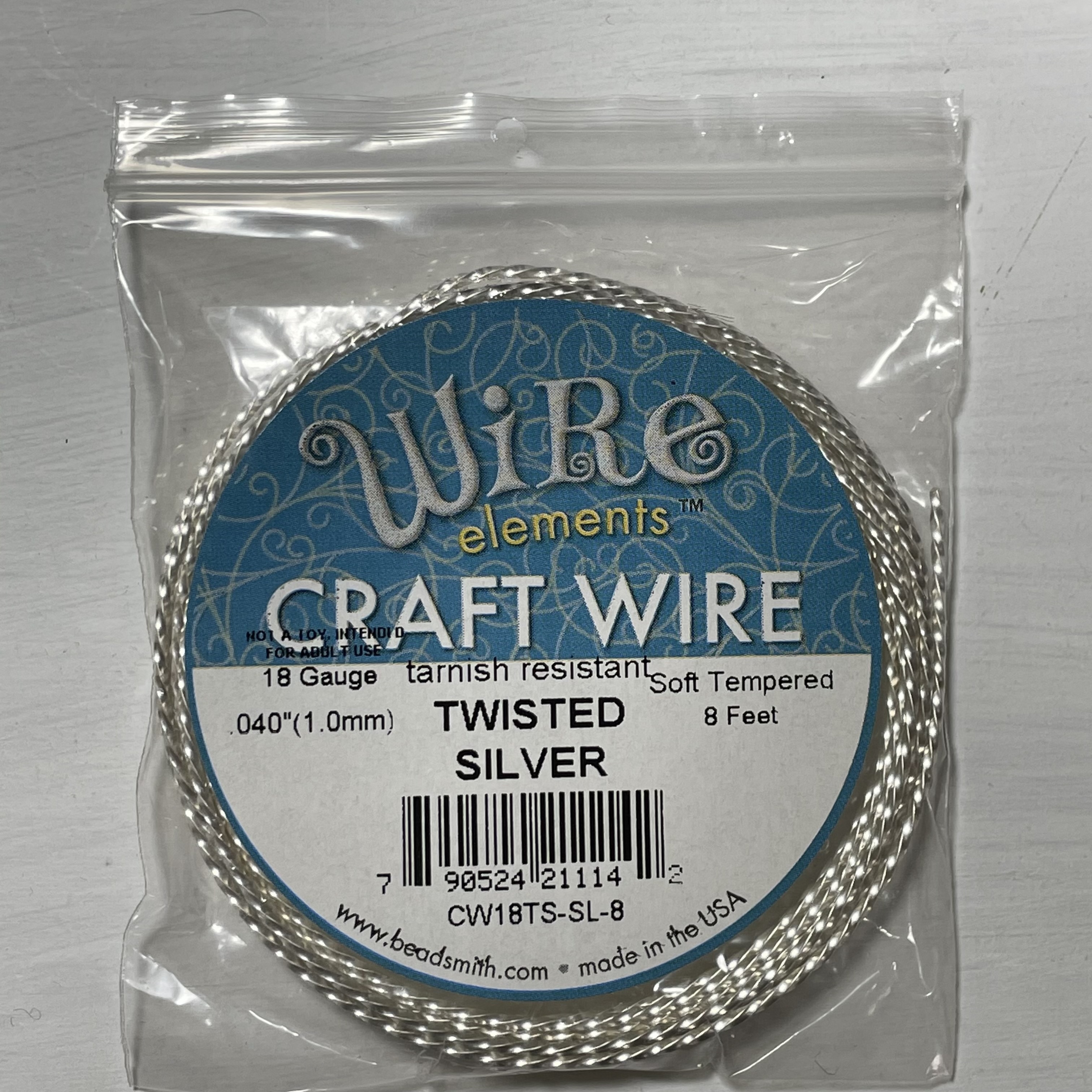 CW18TS-SL-8/手作配件/craftwire/水晶手作工房,銅線/手工線/繞線飾品/BEADSMITH/