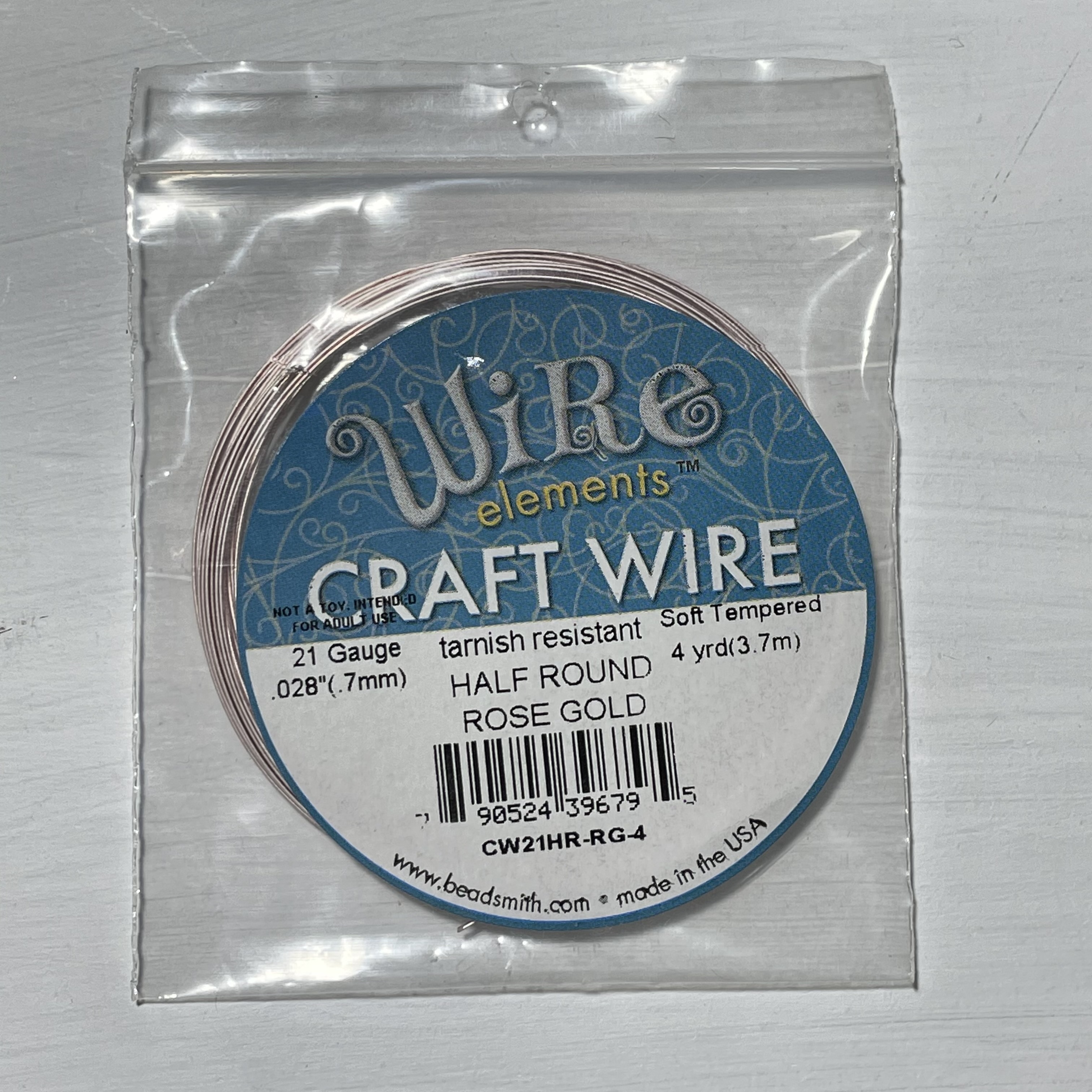 CW21HR-RG-4/手作配件/craftwire/水晶手作工房,銅線/手工線/繞線飾品/BEADSMITH/