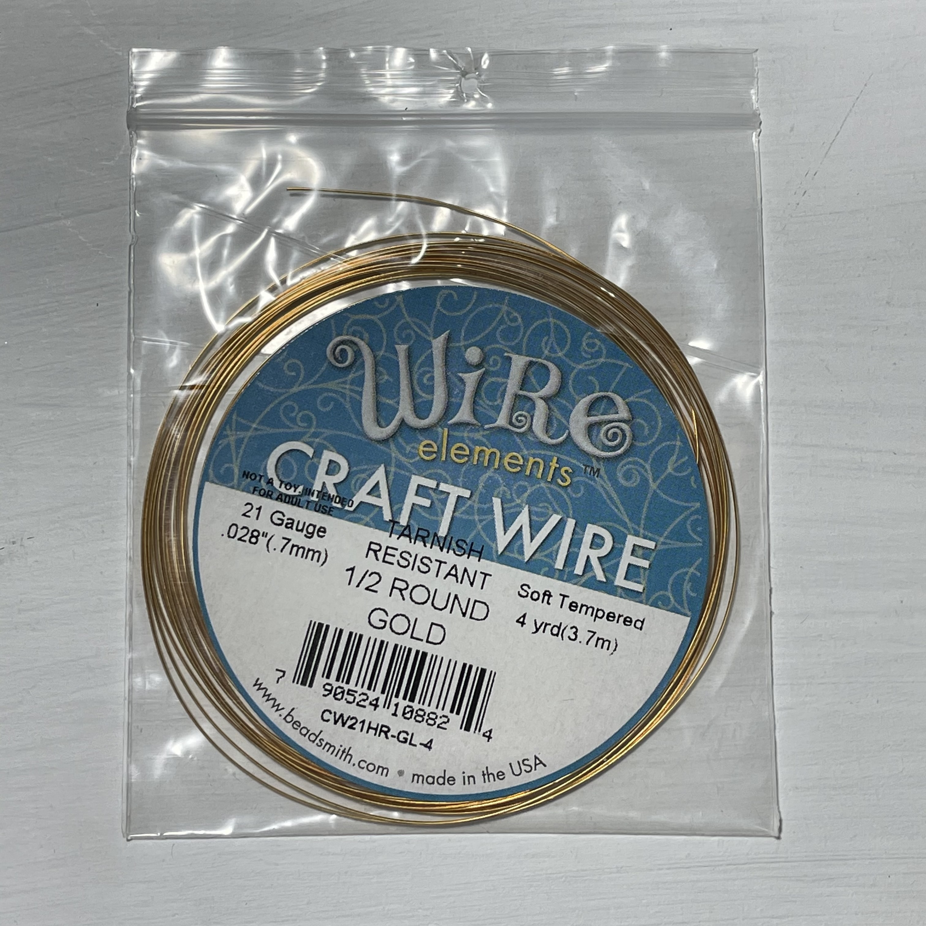 CW21HR-GL-4/手作配件/craftwire/水晶手作工房,銅線/手工線/繞線飾品/BEADSMITH/