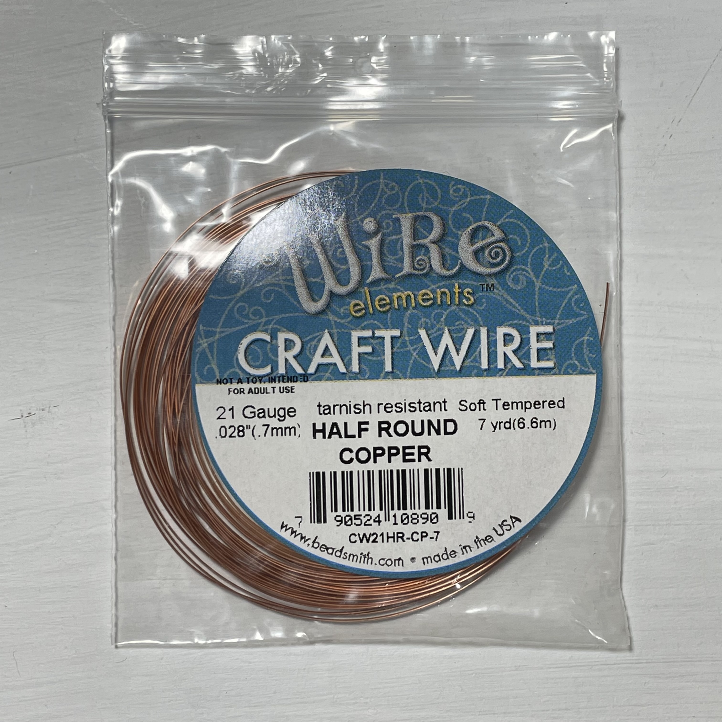 CW21HR-CP-7/手作配件/craftwire/水晶手作工房,銅線/手工線/繞線飾品/BEADSMITH/