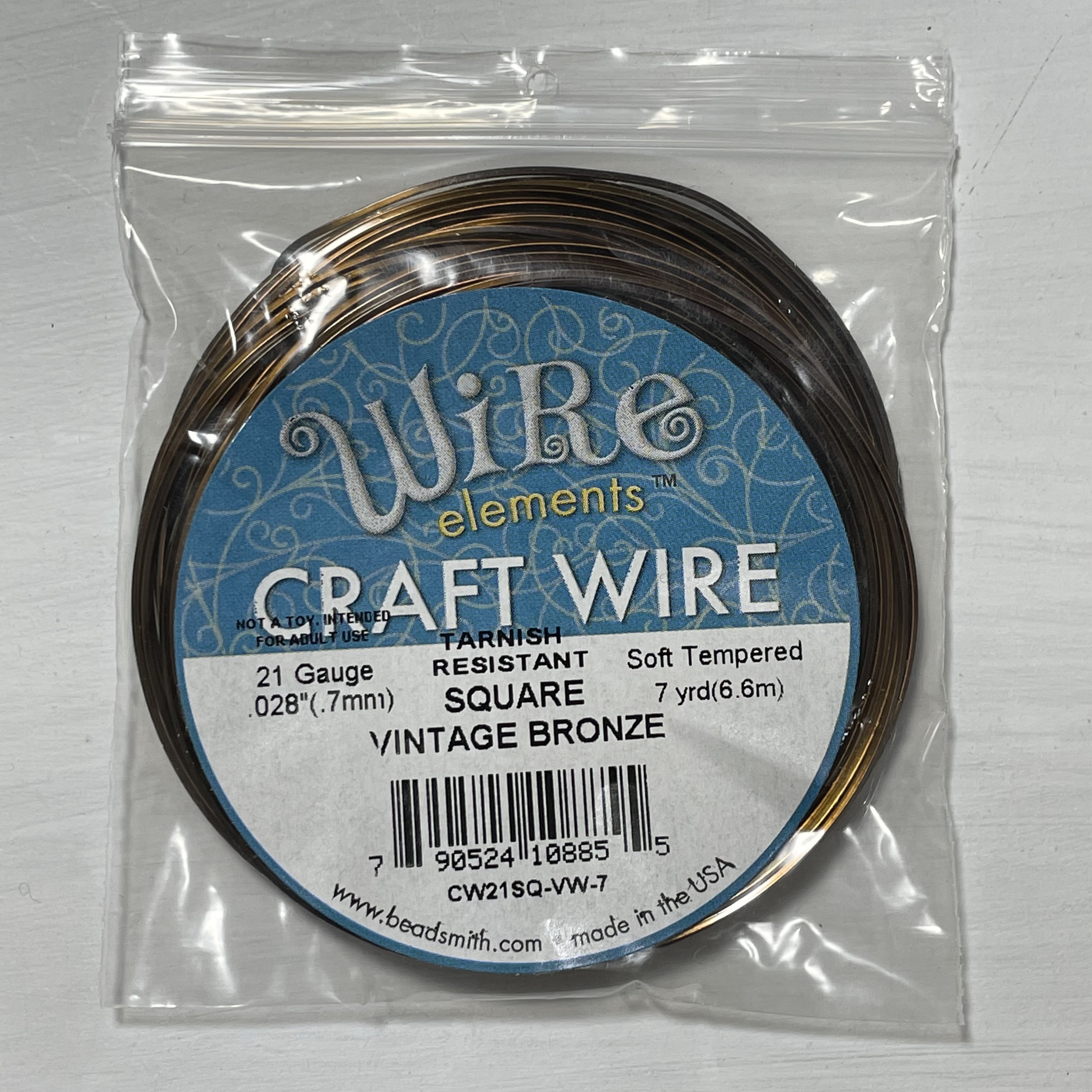 CW21SQ-VW-7/手作配件/craftwire/水晶手作工房,銅線/手工線/繞線飾品/BEADSMITH/