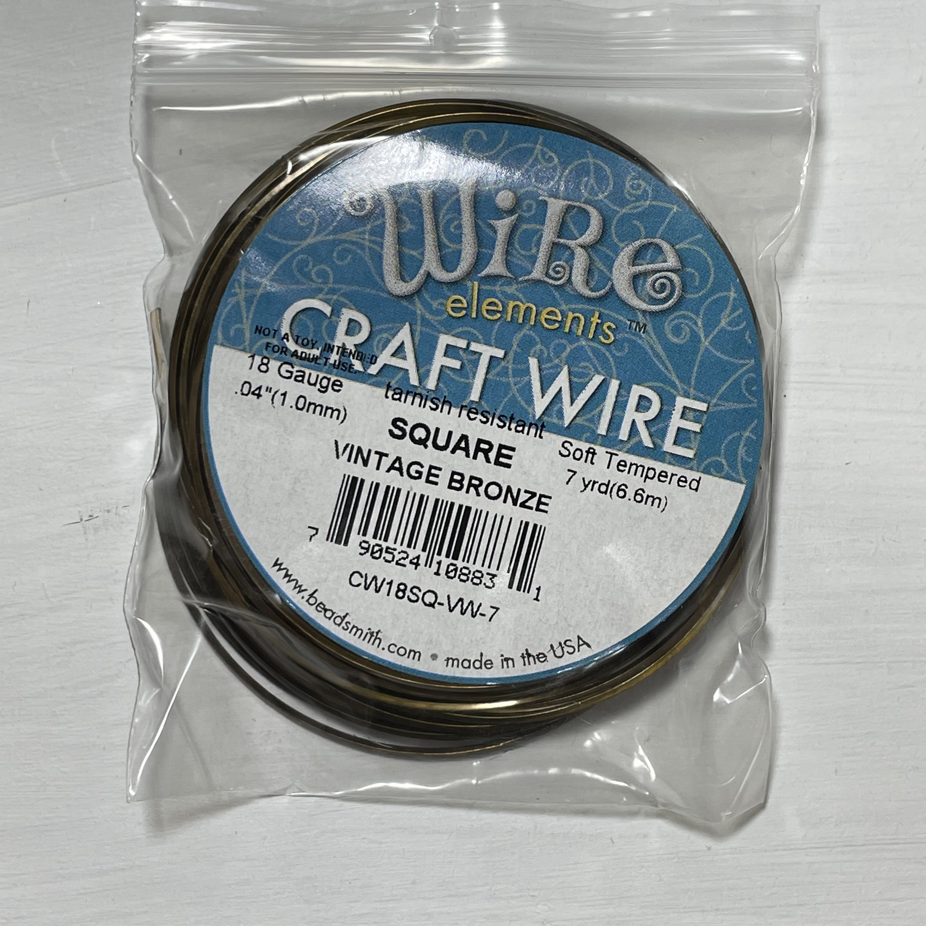 CW18SQ-VW-7/手作配件/craftwire/水晶手作工房,銅線/手工線/繞線飾品/BEADSMITH/