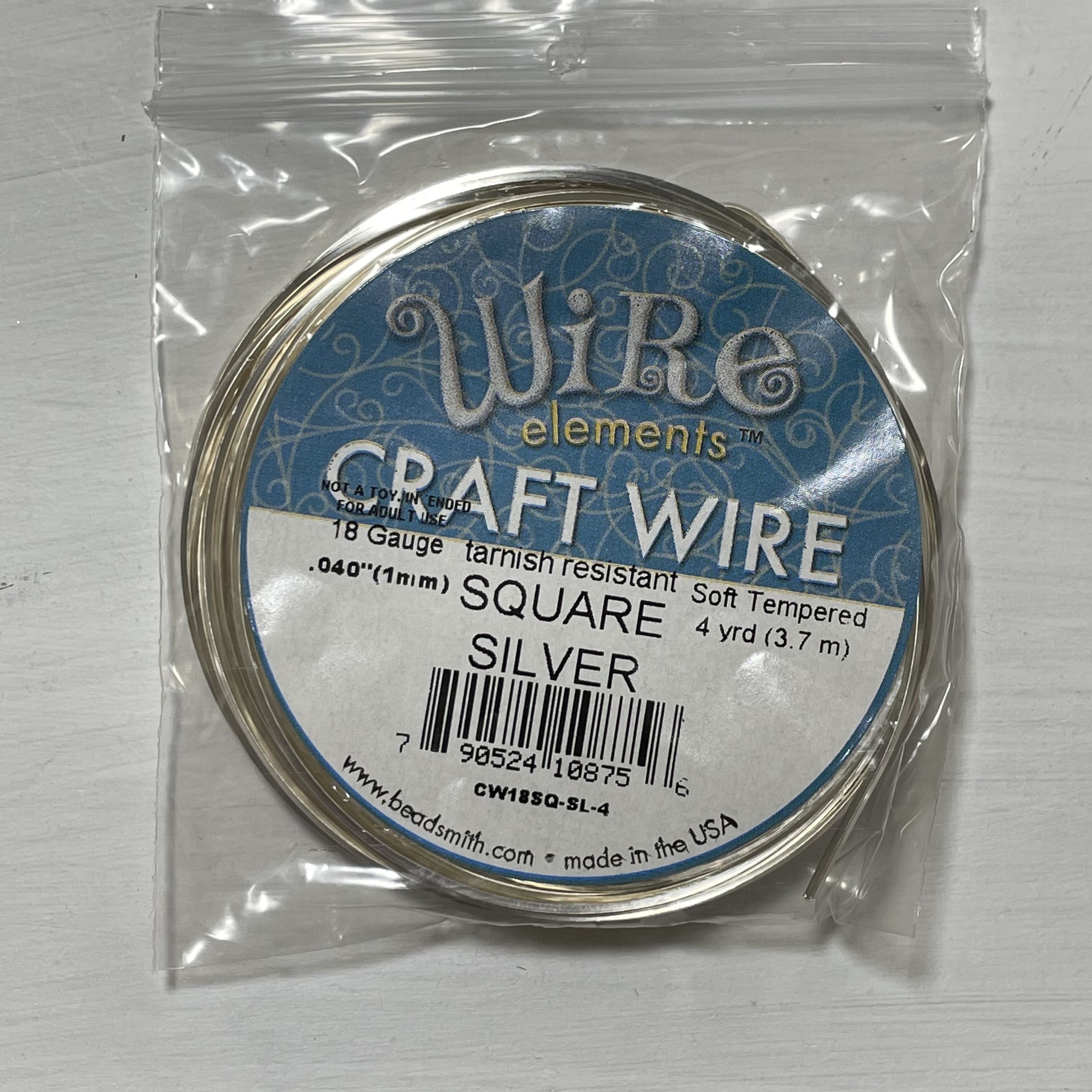 CW18SQ-SL-4/手作配件/craftwire/水晶手作工房,銅線/手工線/繞線飾品/BEADSMITH/