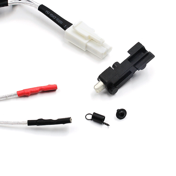 AK47S系列用低電阻鍍銀前出線組 (含Tamiya插頭)