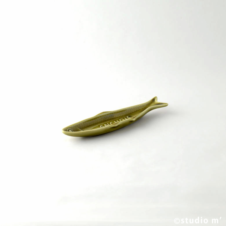 STUDIO M'-Fisherman's 沙丁魚小皿/橄欖綠