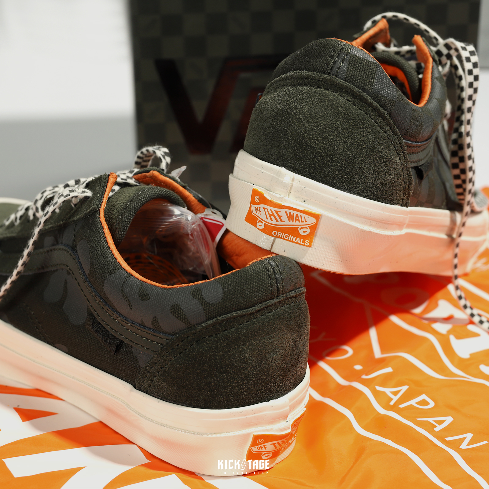 男女鞋Vans Old Skool LX x Porter 軍綠魔鬼氈聯名款休閒鞋【VN0A4P3XW