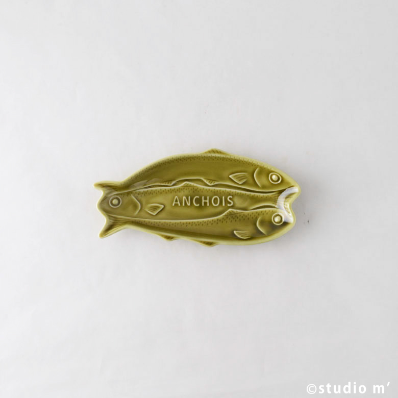 STUDIO M'-Fisherman's 3隻沙丁魚小皿/橄欖綠