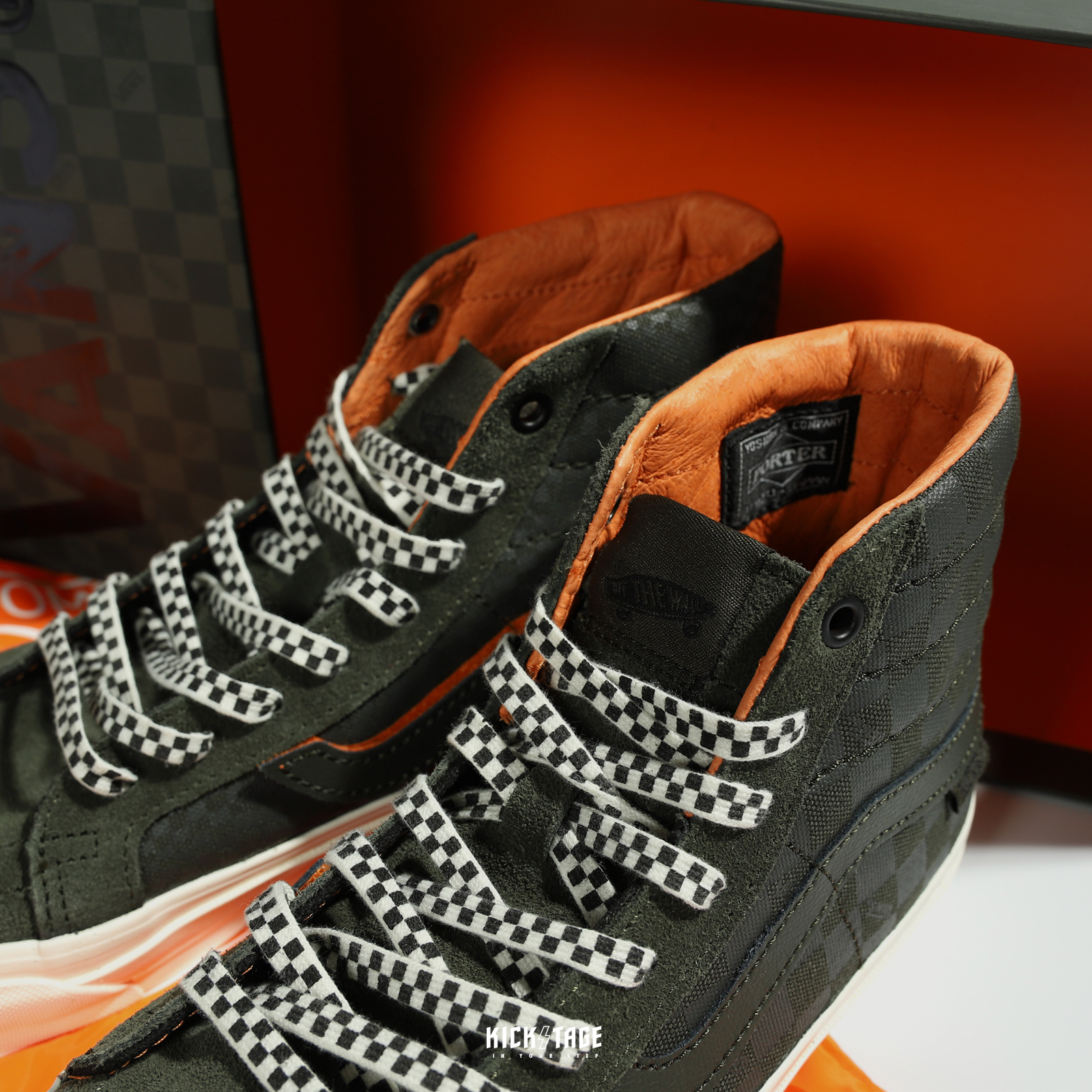 <特價商品，不退換> Vans SK8-Hi LX x Porter 軍綠 魔鬼氈 聯名 高筒 休閒鞋【VN0A4BVBWW6】