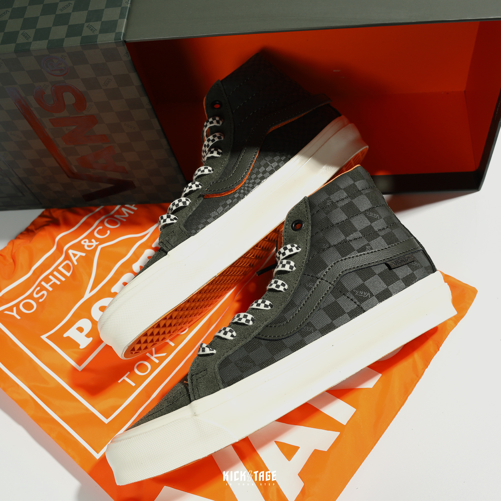 <特價商品，不退換> Vans SK8-Hi LX x Porter 軍綠 魔鬼氈 聯名 高筒 休閒鞋【VN0A4BVBWW6】